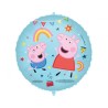 Foliowe Balony kolorowe z nadr. Peppa Pig. 18" - 46 cm / 1 szt.