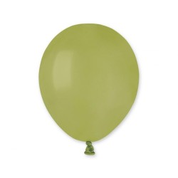 Lateksowe zielone Balony A50 - klasyczne, 5" - 13 cm. 100 szt.