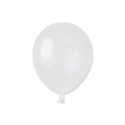 Lateksowe białe balony metalic AM50 5" - 13 cm. 100 szt.