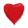 Balon foliowy czerwony w kształcie serca, 18"- 46 cm /1szt