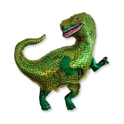 Foliowy balon zielony w kształcie "Dinozaura" 24" - 61 cm. 1 szt. (pakowany)