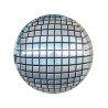 Foliowe srebrne balony kuliste disco, 16” - 40 cm. 1 szt.