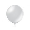 Lateksowy srebrny Balon B250 Metallic 1 szt. - okrągły 24" - 61 cm. 1 szt.