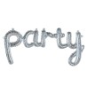 Kolorowy Balon foliowy girlanda Napis PARTY, holo, 82 cm 1 szt.