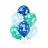 Lateksowe kolorowe Balony D11 1st Birthday Boy 6 szt., 12" - 30 cm.6 szt.