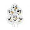 Lateksowe kolorowe Balony D11 Snowman Faces 2C2S, 6 szt. 12" - 30 cm.