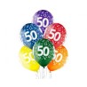 Lateksowe Balony D11 50-te urodziny 12" - 30 cm., 6 szt.