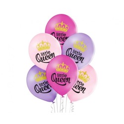 Lateksowe Balony D11 Little Queen - Mała Królowa 12" - 30 cm., 6 szt.