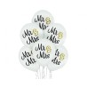 Lateksowe Balony D11 Mr & Mrs 12" - 30 cm., 6 szt.