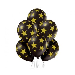 Lateksowe Balony D11 Stars 12" - 30 cm., 6 szt.