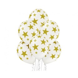 Lateksowe Balony D11 Stars 12" - 30 cm., 6 szt.