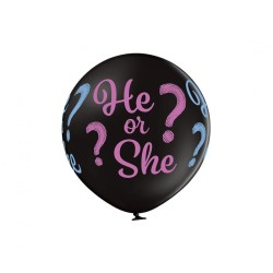 Lateksowy czarny Balon B250 z napisem dd, 2C4S, 1 szt.