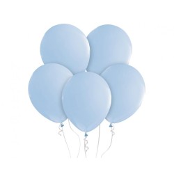 Lateksowe niebieskie balony pastelowe 12" - 30 cm. 10 szt.