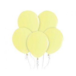 Lateksowe żółte balony pastelowe 12" - 30 cm. 10 szt.