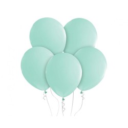 Lateksowe zielone balony pastelowe 12" - 30 cm. 10 szt.