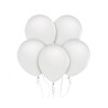 Lateksowe białe balony metalik 12" - 30 cm. 10 szt.