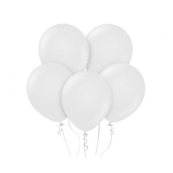 Balony Beauty&Charm, pastelowe białe 12"/ 10 szt.