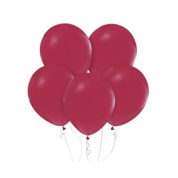 Lateksowe czerwone balony pastelowe 12" - 30 cm. 10 szt.