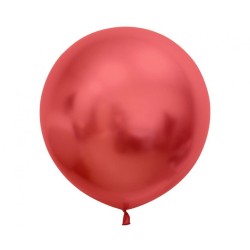 Lateksowe okrągłe Balony Beauty&Charm, platynowe j. czerwone 24"/ 2 szt.