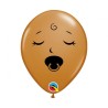 Lateksowe klasyczne Balony QL 5" Buźka ze smoczkiem, brązowy / 100 szt.