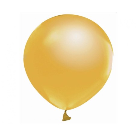 Lateksowe okrągłe Balony Beauty&Charm, metaliki j. złote 5"/ 20 szt.
