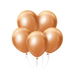 Lateksowe klasyczne Balony Beauty&Charm, platynowe miedziane 12"/ 7 szt.