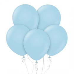 Lateksowe klasyczne Balony Beauty&Charm, makaronowe, niebieskie 18" / 5 szt.
