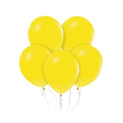 Lateksowe klasyczne Balony Beauty&Charm, pastelowe, żółte 18" / 5 szt.