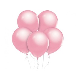 Lateksowe klasyczne Balony Beauty&Charm, metaliki różowe 12"/ 50 szt.