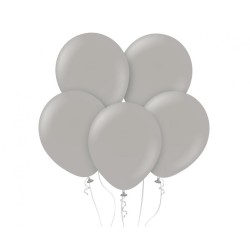Lateksowe klasyczne Balony Beauty&Charm, pastelowe szare 12"/ 50 szt.