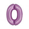 Balon foliowy fioletowa "cyfra 0", 30"- 76 cm /1szt