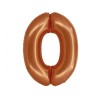 Balon foliowy pomarańczowa "cyfra 0", 30"- 76 cm /1szt
