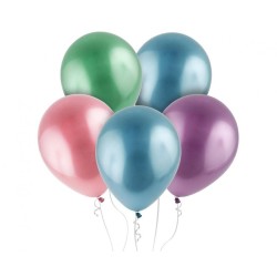 Lateksowe Balony Elegant Party Mix, platynowe metalizowane 12"/ 100 szt.