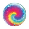 Wielokolorowy Balon foliowy 22" QL Bubble Tie Dye Swirls 1 szt.