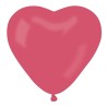 Lateksowe balony w kształcie serca CR pastel - czerwone 05/ 50 szt.