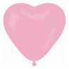 Lateksowe balony w kształcie serca CR pastel - różowe 06/ 50 szt.