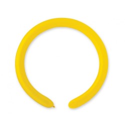 Lateksowe żółte balony rurki, 1" - 2,5 cm. 100 szt.