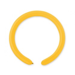 Lateksowe żółte balony rurki, 1" - 2,5 cm. 100 szt.