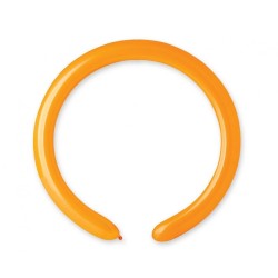 Lateksowe pomarańczowe balony rurki, 1" - 2,5 cm. 100 szt.