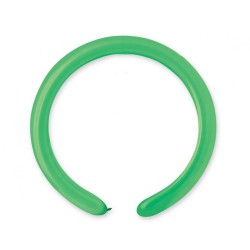 Lateksowe zielone balony rurki, 1" - 2,5 cm. 100 szt.