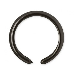 Lateksowe czarne balony rurki, 1" - 2,5 cm. 100 szt.