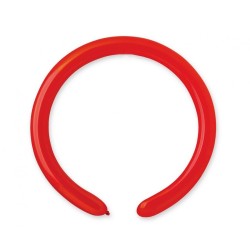 Lateksowe czerwone balony rurki, 1" - 2,5 cm. 100 szt.