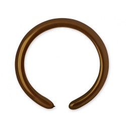 Lateksowe brązowe balony rurki, 1" - 2,5 cm. 100 szt.