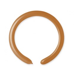 Lateksowe brązowe balony rurki, 1" - 2,5 cm. 100 szt.