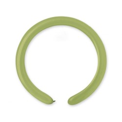 Lateksowe zielone balony rurki, 1" - 2,5 cm. 100 szt.