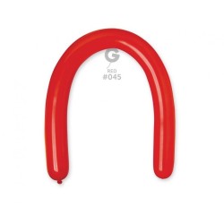 Lateksowe do modelowania Balony D6 - Rurki włoskie, typ 350, czerwone 45/ 100 szt.