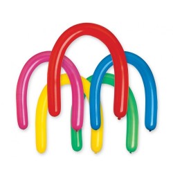 Lateksowe do modelowania Balony D6 - Rurki włoskie, typ 350, mix 80/ 100 szt.