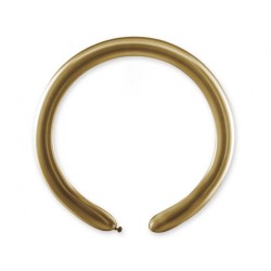 Lateksowe Balony do modelowania DB4 - Rurki włoskie shiny złote/ 100 szt.