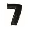 Balon foliowy czarna "cyfra 7", 36"- 92 cm /1szt