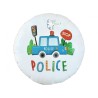 Foliowy Balony kolorowy z napis. "Police". 18" - 46 cm / 1 szt.